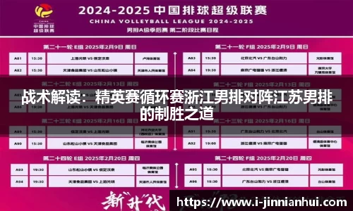 战术解读：精英赛循环赛浙江男排对阵江苏男排的制胜之道